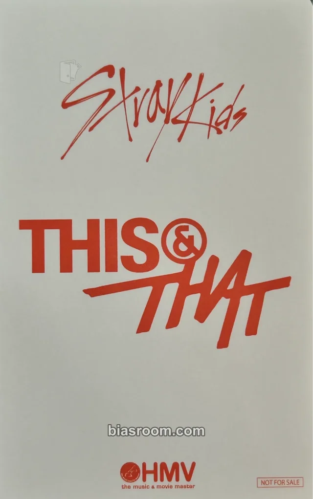 Stray Kids - HAN - THIS & THAT Album hmv japan pob (pre-order benefit) back