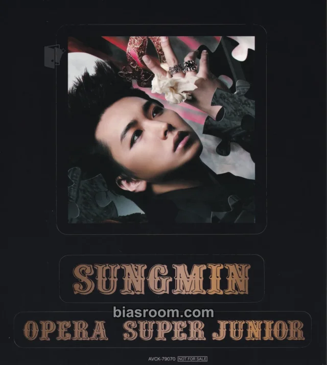 SUPER JUNIOR - Sungmin - Opera Album album inclusion sticker puzzle version japanese album member version