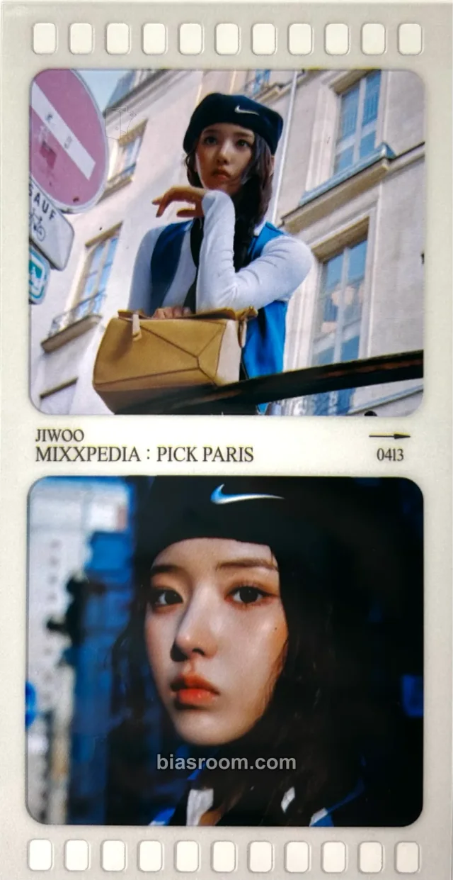 NMIXX - Jiwoo - MIXXPEDIA : PICK PARIS Other photobook inclusion film 2 cut photo item set