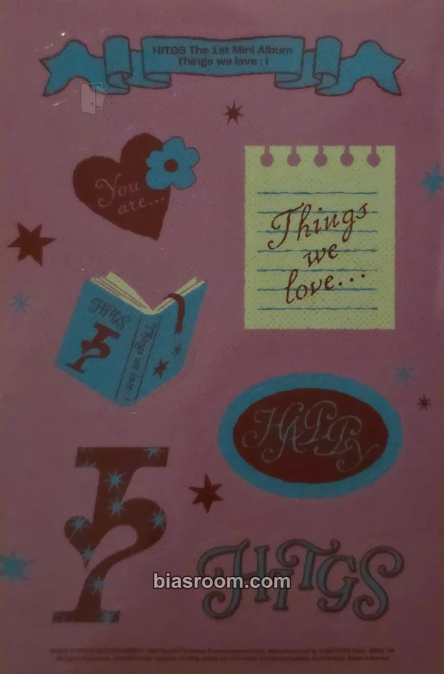 HITGS - Things We Love : I Album album inclusion sticker sheet you are version