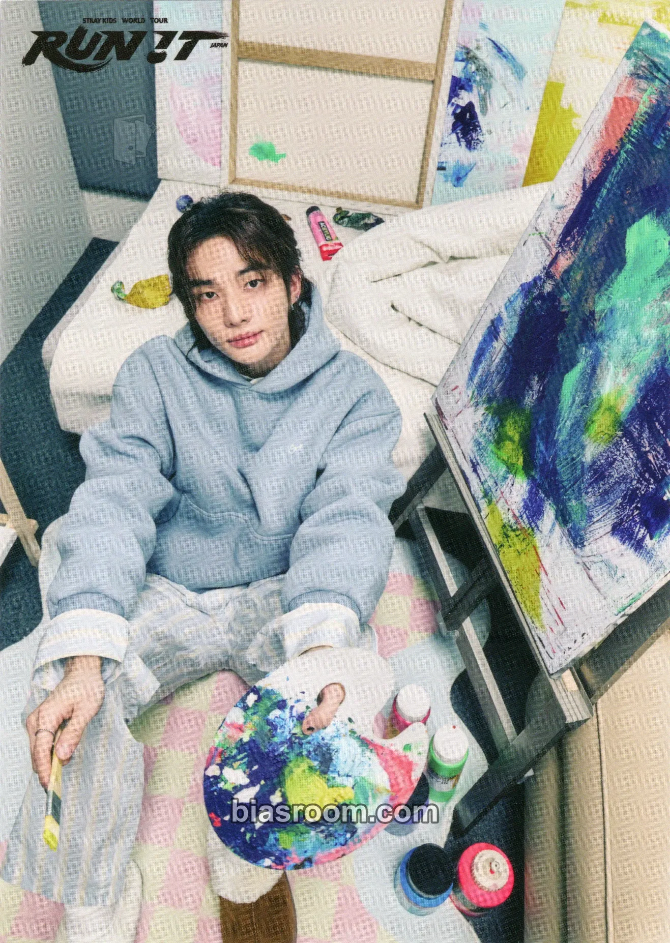 Hyunjin RUN IT World Tour Photocard - Stray Kids | Bias Room