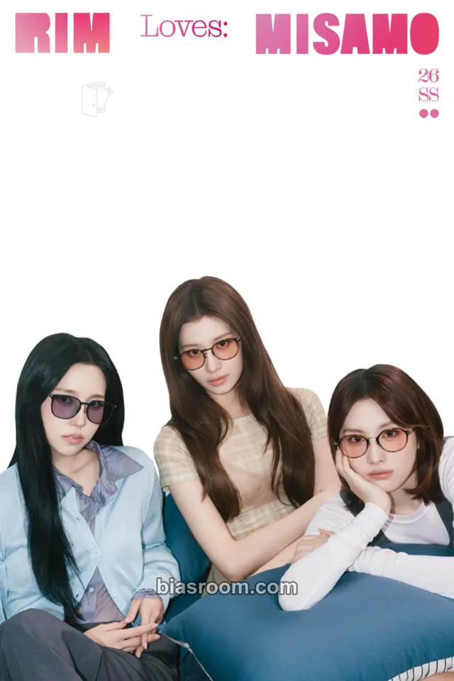 TWICE - Momo & Sana & Mina - MISAMO x RIN by JINS Other brand collaboration jins transparent/translucent sticker card purchase benefit offline