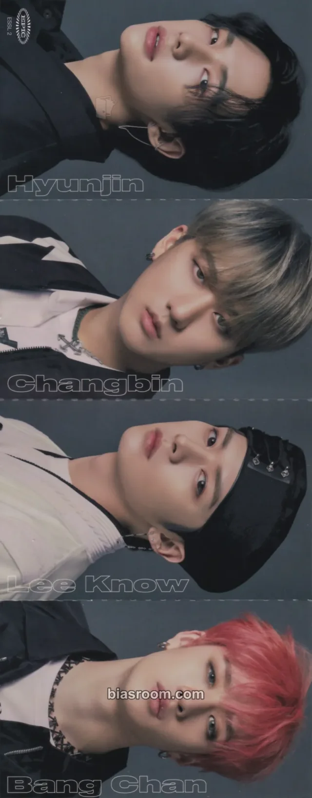 Stray Kids - TOP Album accordion postcard double-sided cassette tape