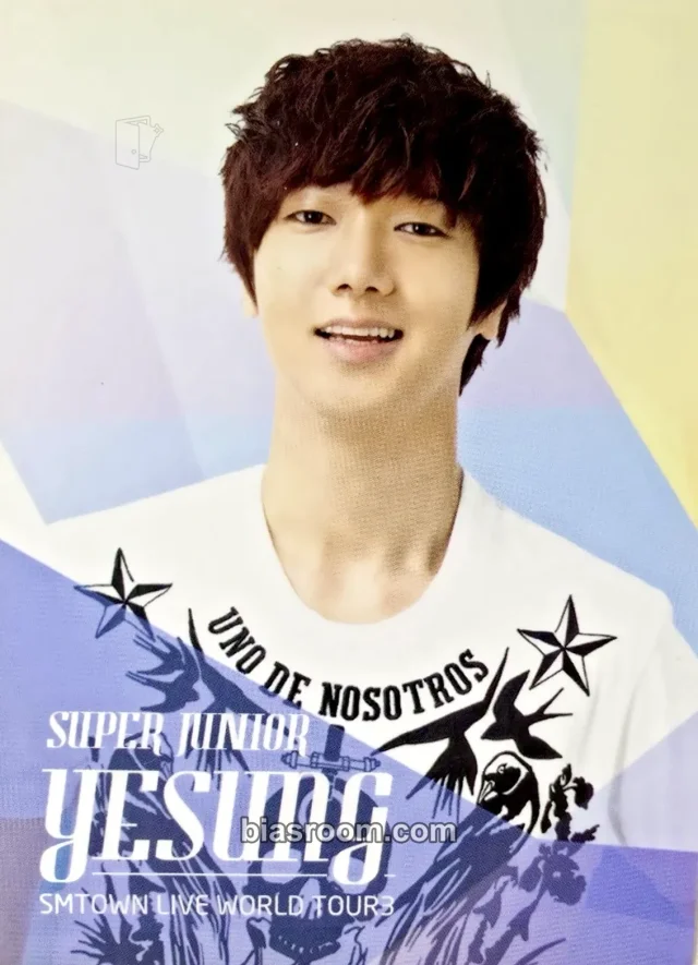 SUPER JUNIOR - Yesung - SMTOWN Live World Tour III Event concert merch photocard trading card white version item set