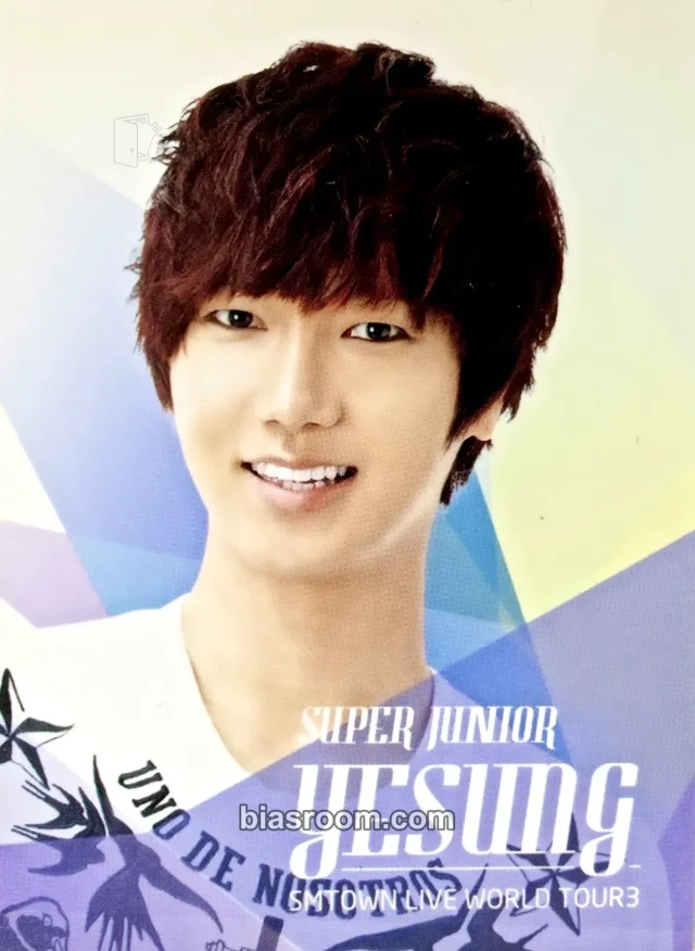 SUPER JUNIOR - Yesung - SMTOWN Live World Tour III Event concert merch photocard trading card white version item set