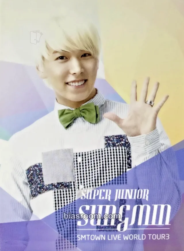 SUPER JUNIOR - Sungmin - SMTOWN Live World Tour III Event concert merch photocard trading card white version item set