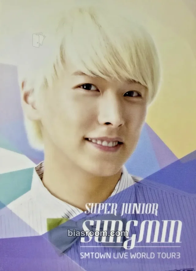 SUPER JUNIOR - Sungmin - SMTOWN Live World Tour III Event concert merch photocard trading card white version item set