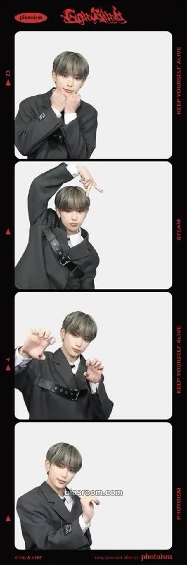 &TEAM - Harua - Go in Blind - EP Album 4 cut photo photo strip photoism