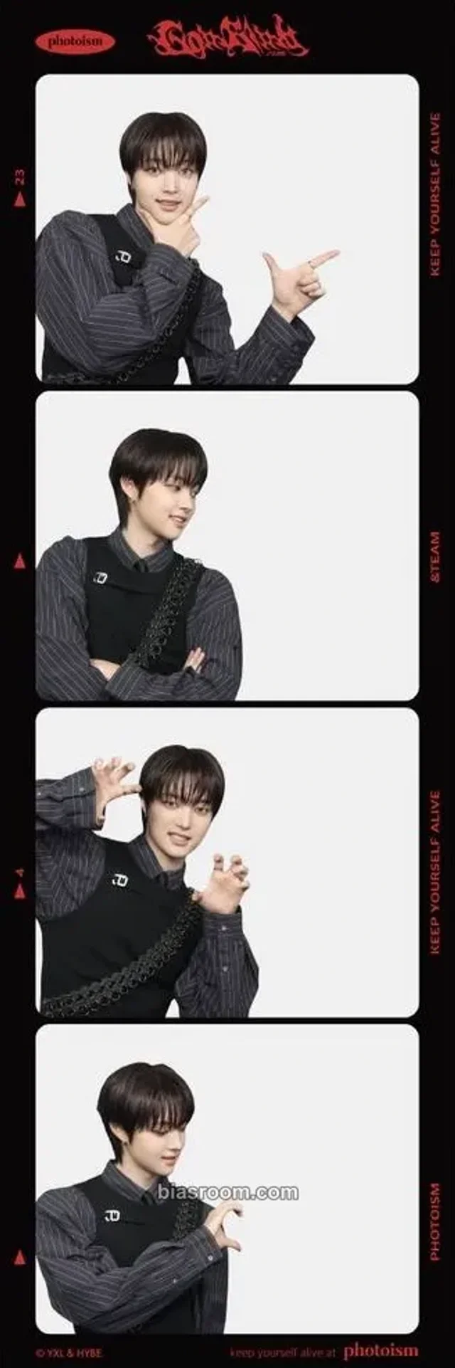 &TEAM - EJ - Go in Blind - EP Album 4 cut photo photo strip photoism