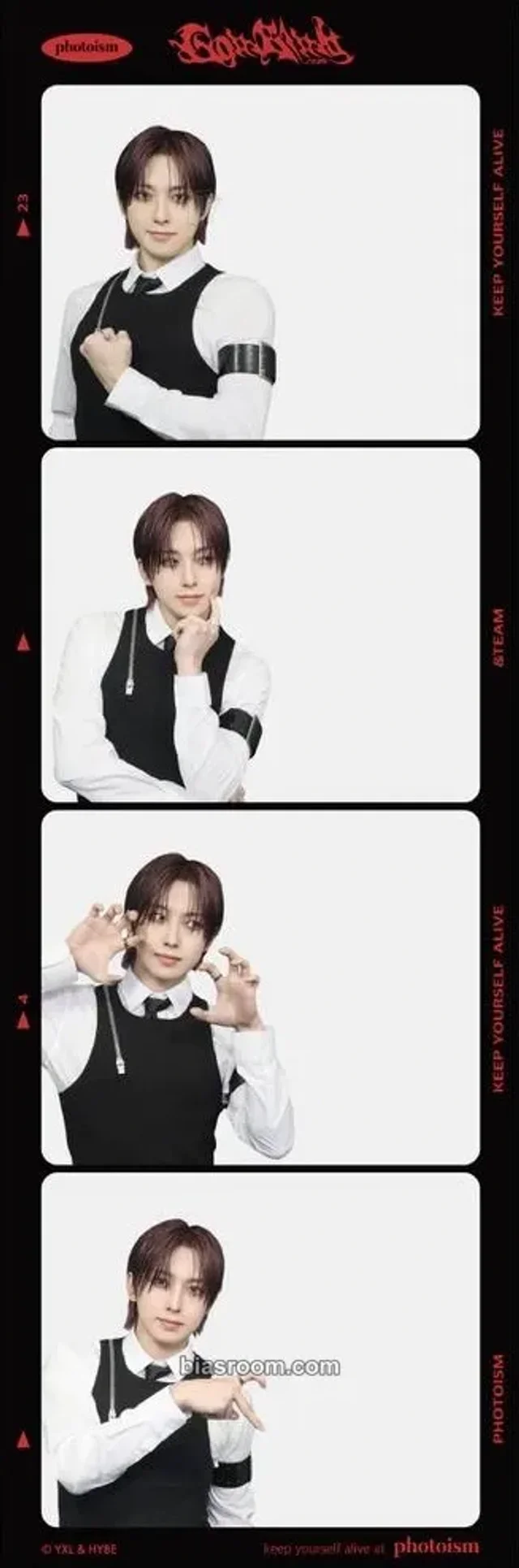 &TEAM - Fuma - Go in Blind - EP Album 4 cut photo photo strip photoism