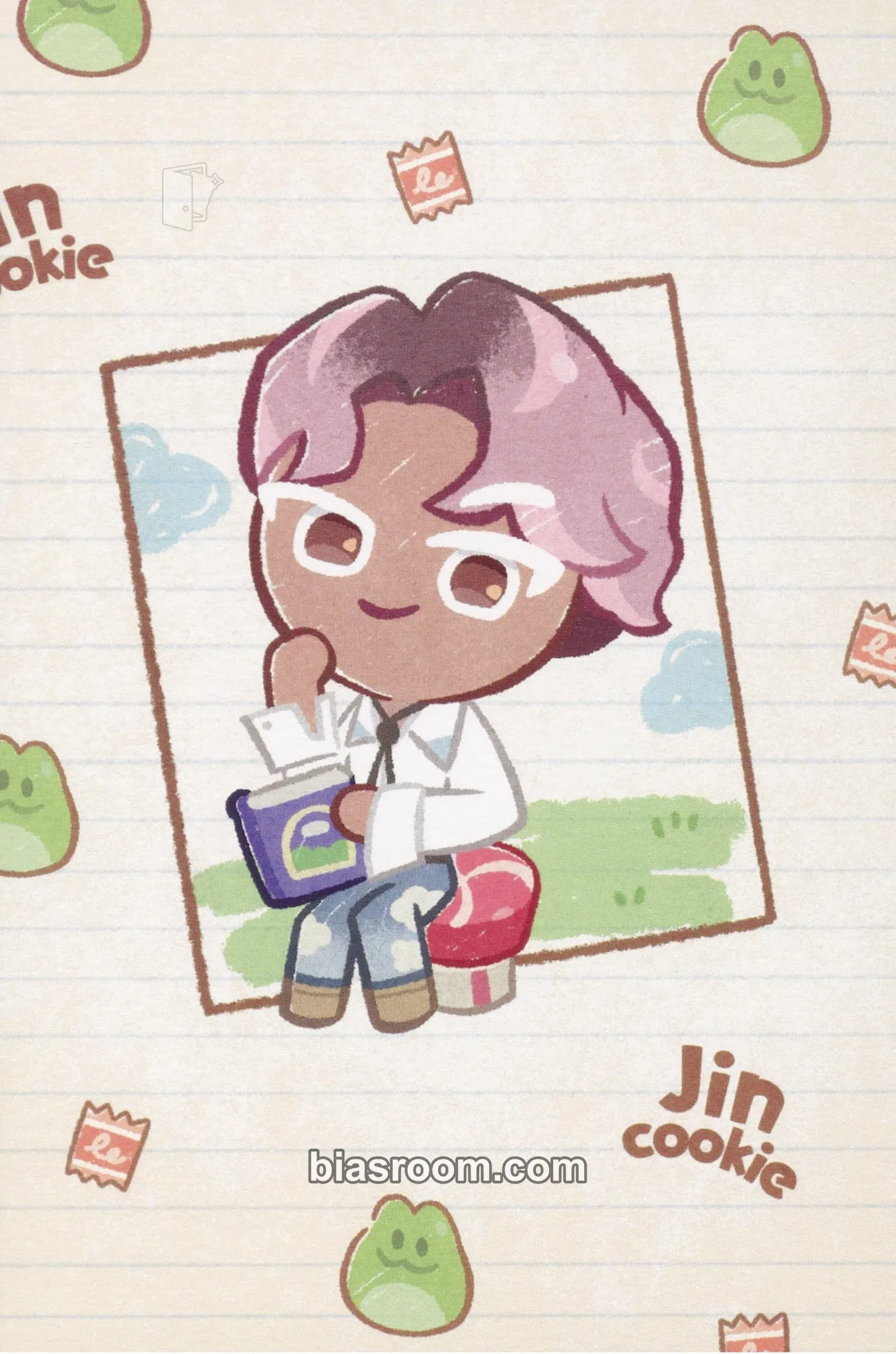 Jin BTS x Cookie Run: Kingdom Photocard - BTS - BTS K-pop photocard