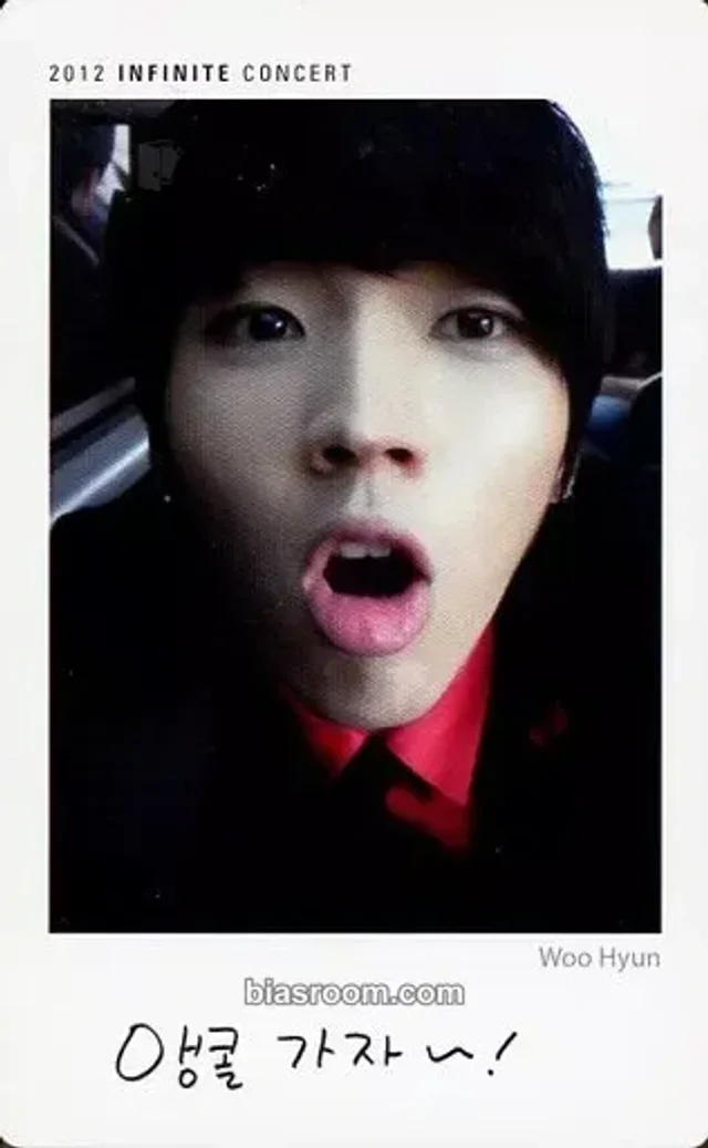 INFINITE - Woohyun - 2012 INFINITE CONCERT <Second Invasion Evolution> Event merch photocard photocard set