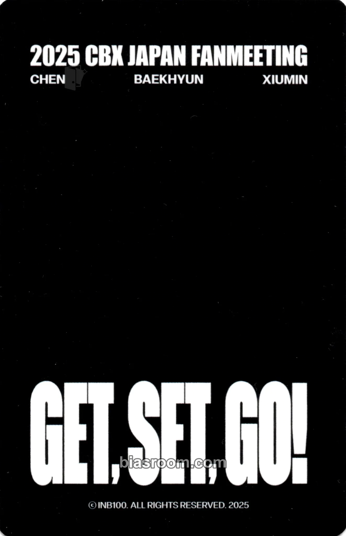 Xiumin 2025 CBX Japan Fanmeeting: Get, Set, Go! Photocard - EXO
