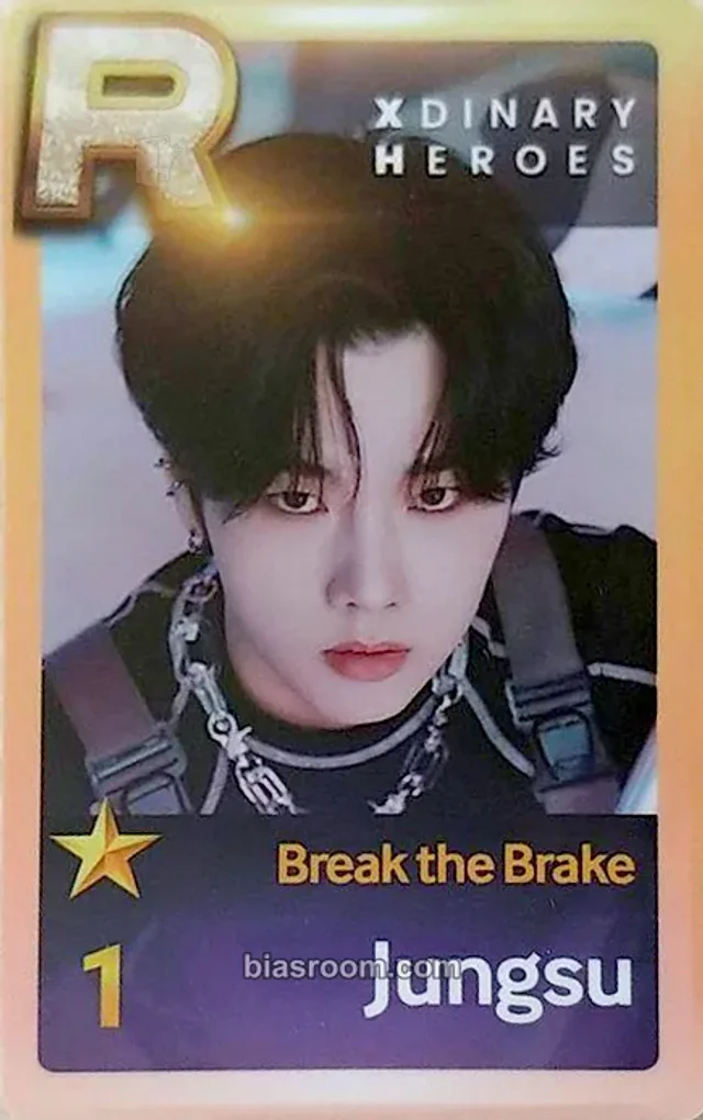 Xdinary Heroes - Jungsu - Break the Brake World Tour Event superstar mission card pvc card