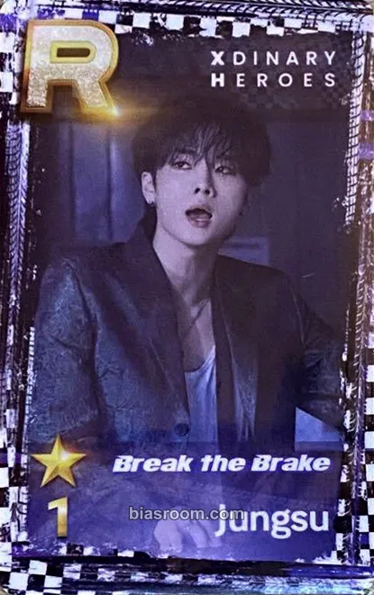 Jungsu Break the Brake World Tour Photocard - Xdinary Heroes - Xdinary Heroes K-pop photocard