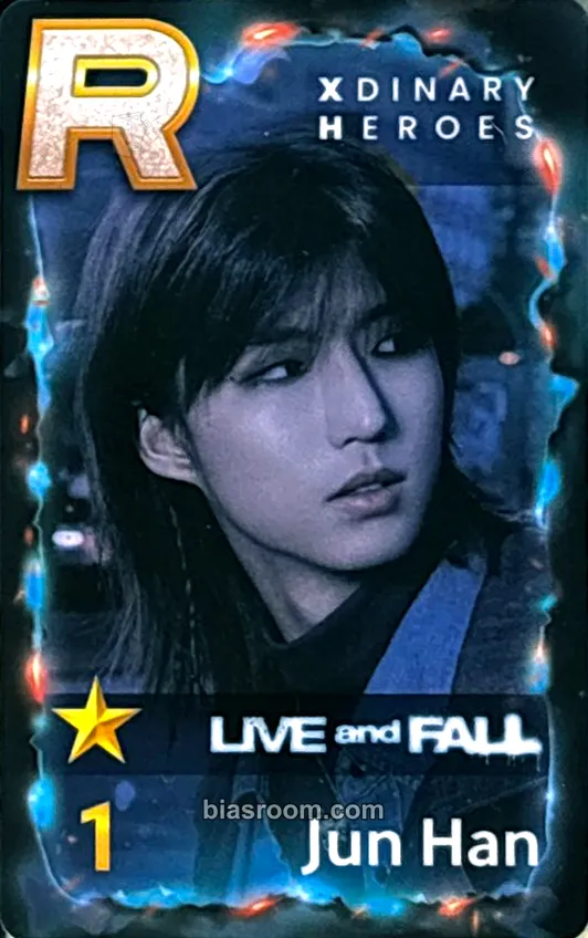 Jun Han LIVE and FALL Seoul Photocard - Xdinary Heroes - Xdinary Heroes K-pop photocard