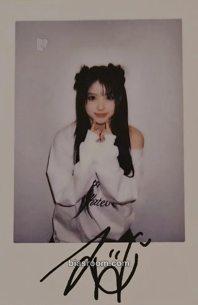 NMIXX - Jiwoo - Blue Valentine Album lucky draw (LD) makestar polaroid round 2 set benefit