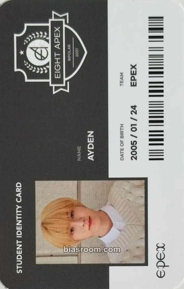 Ayden EPEX Bipolar Pt.2 Prelude of Love K-pop photocard