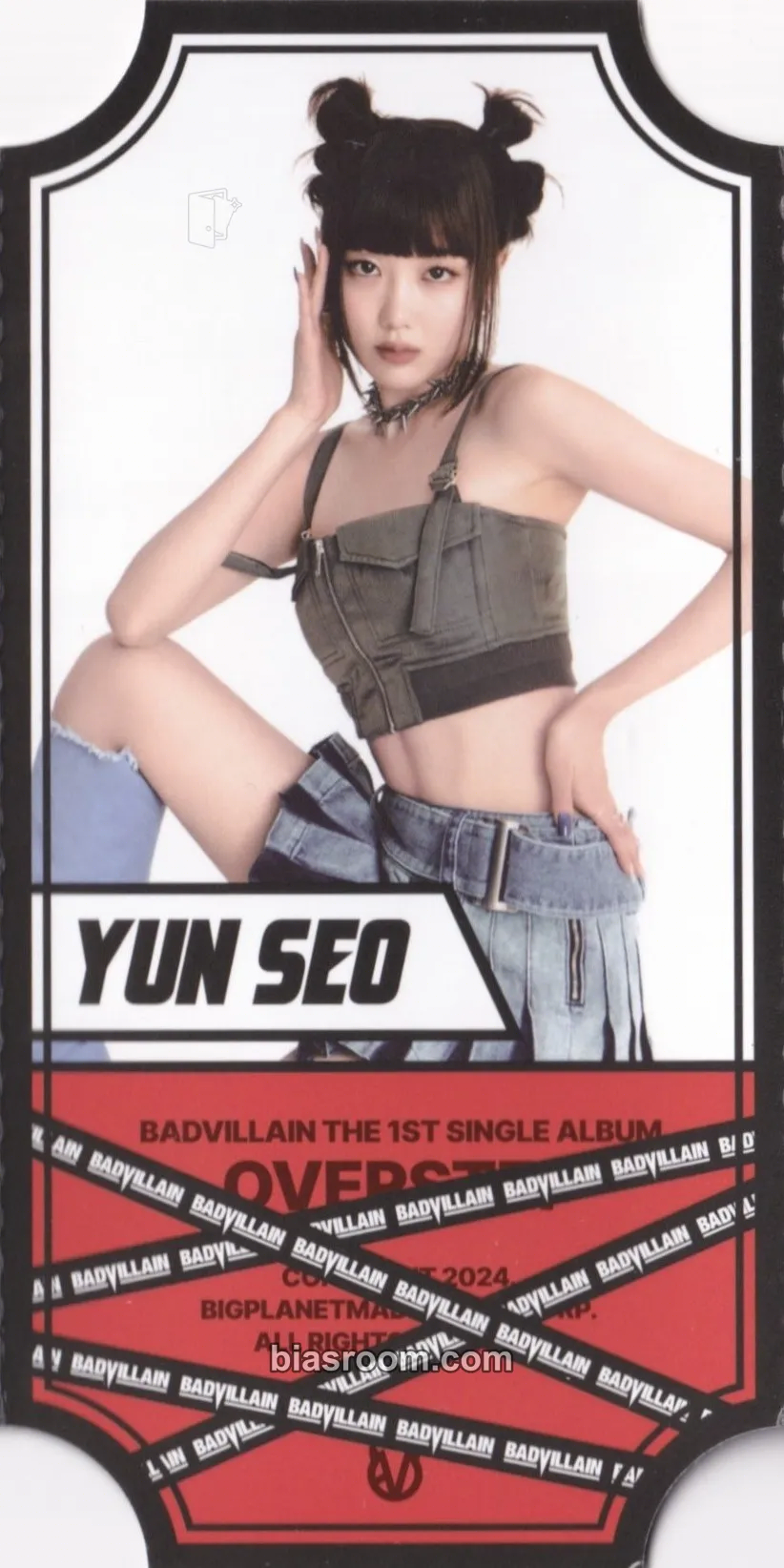 YunSeo OVERSTEP Photocard - BADVILLAIN - BADVILLAIN K-pop photocard