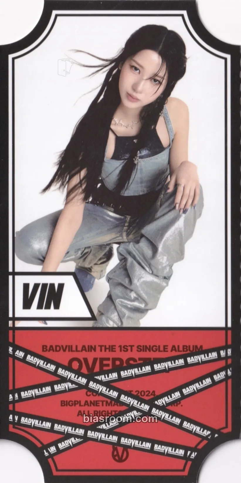 VIN OVERSTEP Photocard - BADVILLAIN - BADVILLAIN K-pop photocard