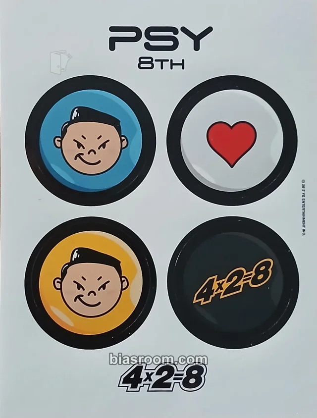 Psy - Psy - 4x2=8 Album album inclusion sticker sheet