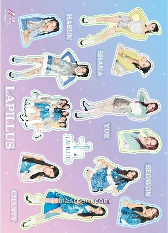 LAPILLUS - Asia Artist Awards in Japan 2022 Event sticker sheet fan plus life