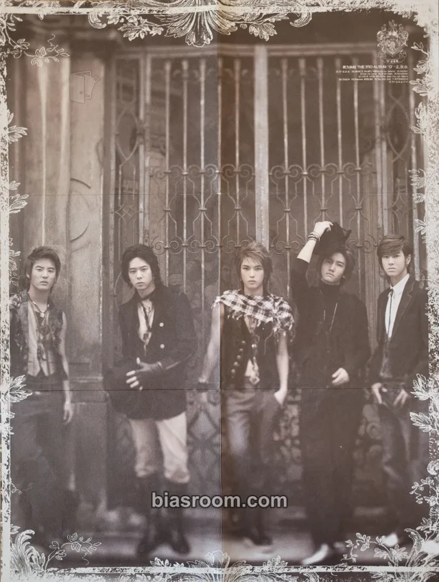 TVXQ - "O"-Jung.Ban.Hap Album album inclusion poster double-sided lyric card