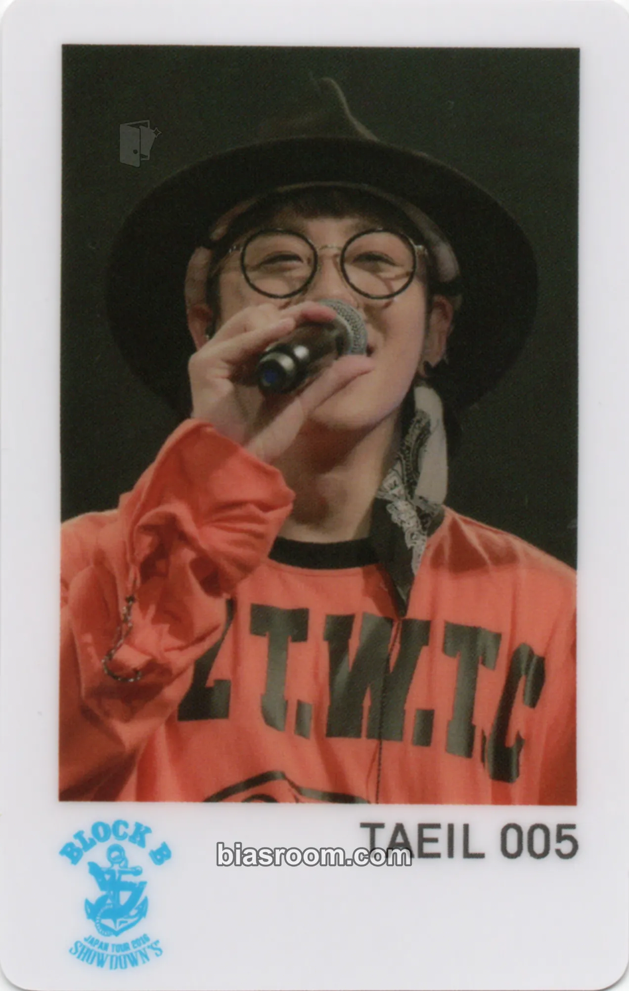 Taeil Block B 2016 LIVE TOUR ~SHOWDOWN 'S'~ Photocard - Block B - Block B K-pop photocard