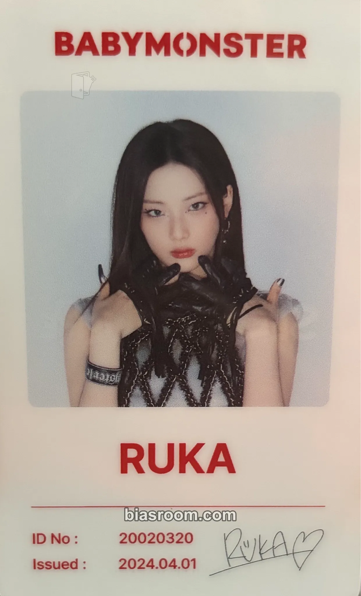 【希少】BABYMONSTER Wチャンス賞 オリジナルトレカ ルカ RUKA Ruka See You There 1st Fanmeeting トレカ - BABYMONSTER | Bias Room