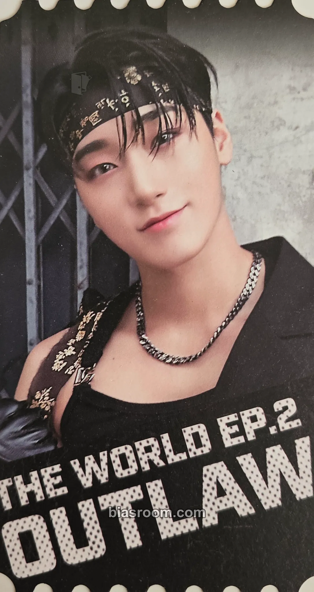 San THE WORLD EP.2 : OUTLAW Photocard - ATEEZ - ATEEZ K-pop photocard