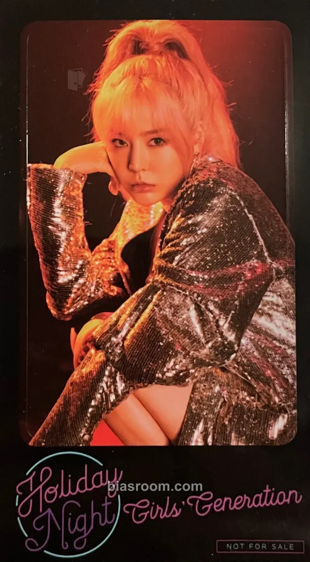 Girls' Generation - Sunny - Holiday Night Album sticker pob (pre-order benefit) taiwanese press