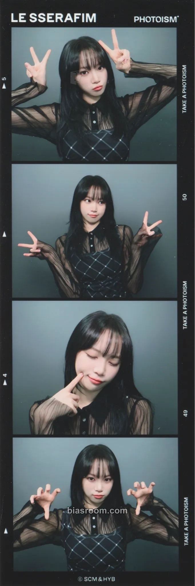 Kim Chaewon PHOTOISM x Le Sserafim Photocard - LE SSERAFIM - LE SSERAFIM K-pop photocard