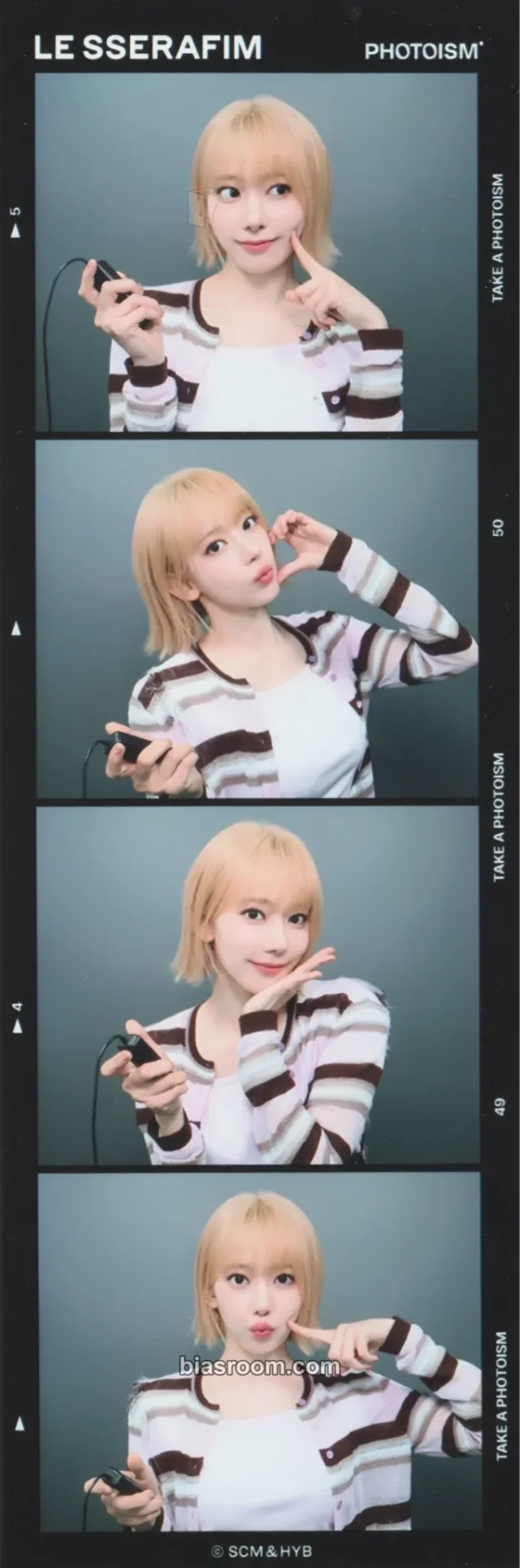 LE SSERAFIM - Sakura - PHOTOISM x Le Sserafim Other snapism brand collaboration 4 cut photo sticker