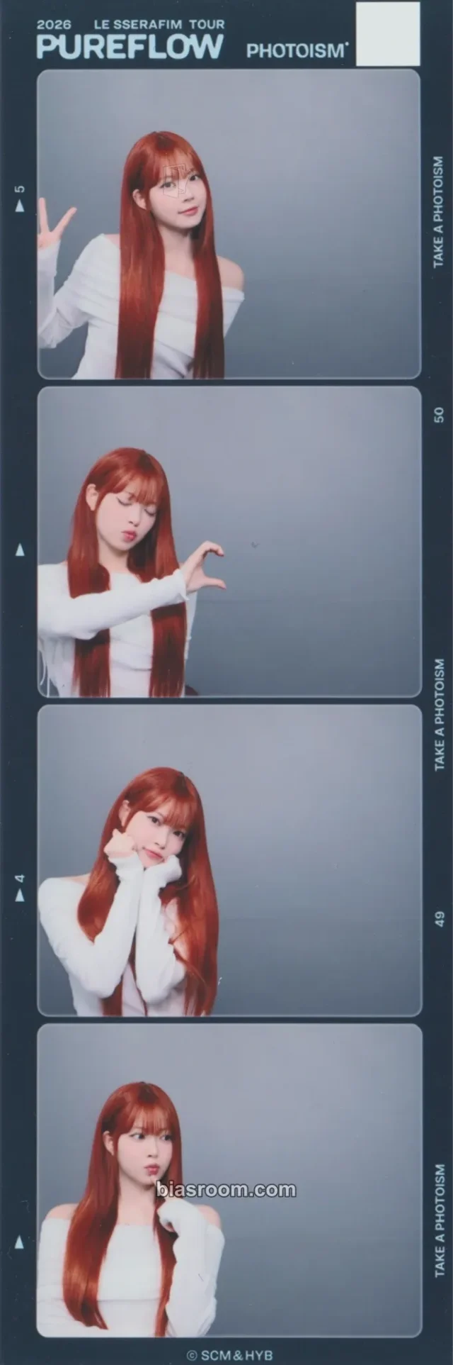 LE SSERAFIM - Hong Eunchae - PHOTOISM x Le Sserafim Other photoism 4 cut photo brand collaboration