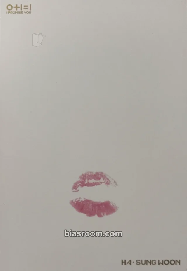 Wanna One - Ha Sung Woon - 0+1=1 (I Promise You) Album album inclusion md version postcard