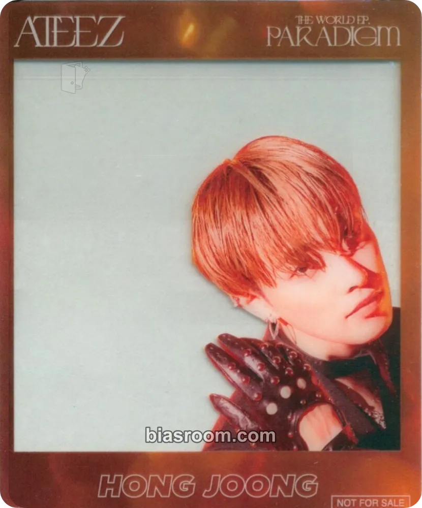 Hongjoong THE WORLD EP.PARADIGM Photocard - ATEEZ - ATEEZ K-pop photocard