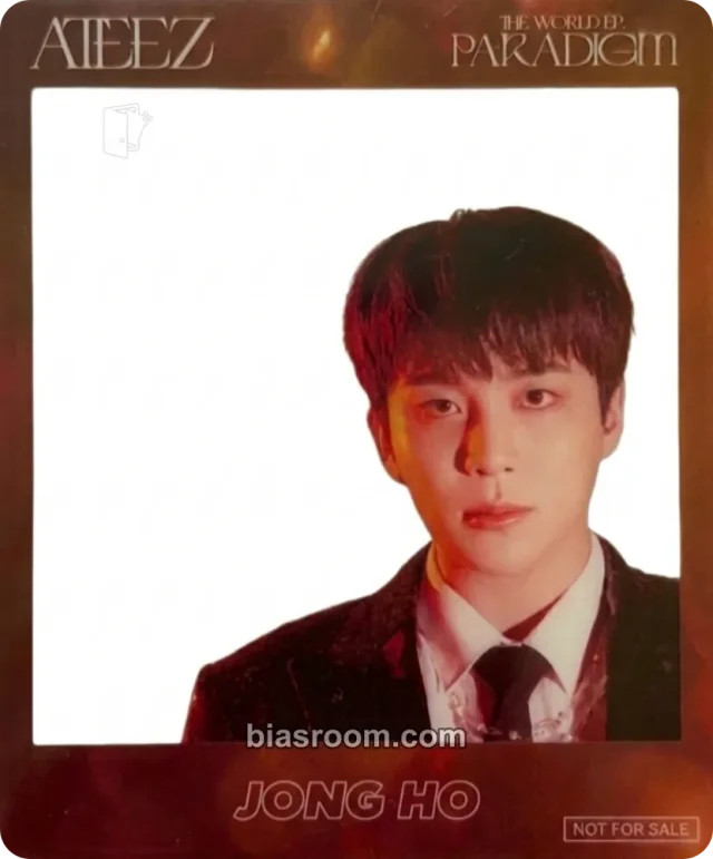ATEEZ - Jongho - THE WORLD EP.PARADIGM Album rakuten pob (pre-order benefit) transparent/translucent