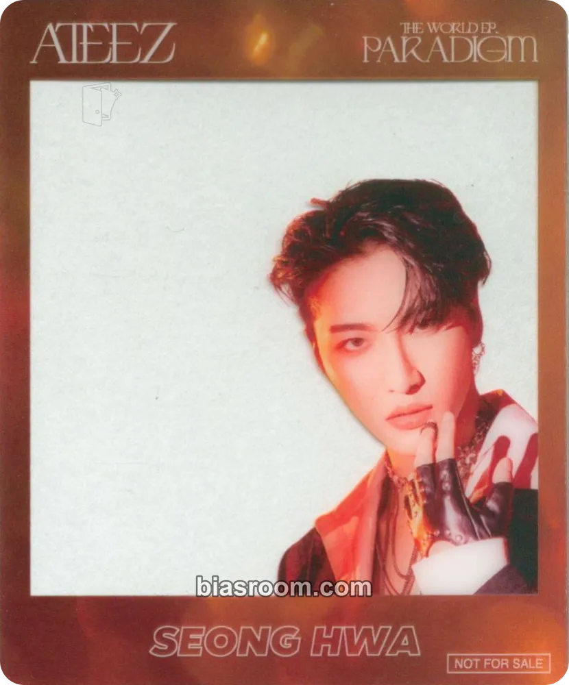 Seonghwa THE WORLD EP.PARADIGM Photocard - ATEEZ - ATEEZ K-pop photocard