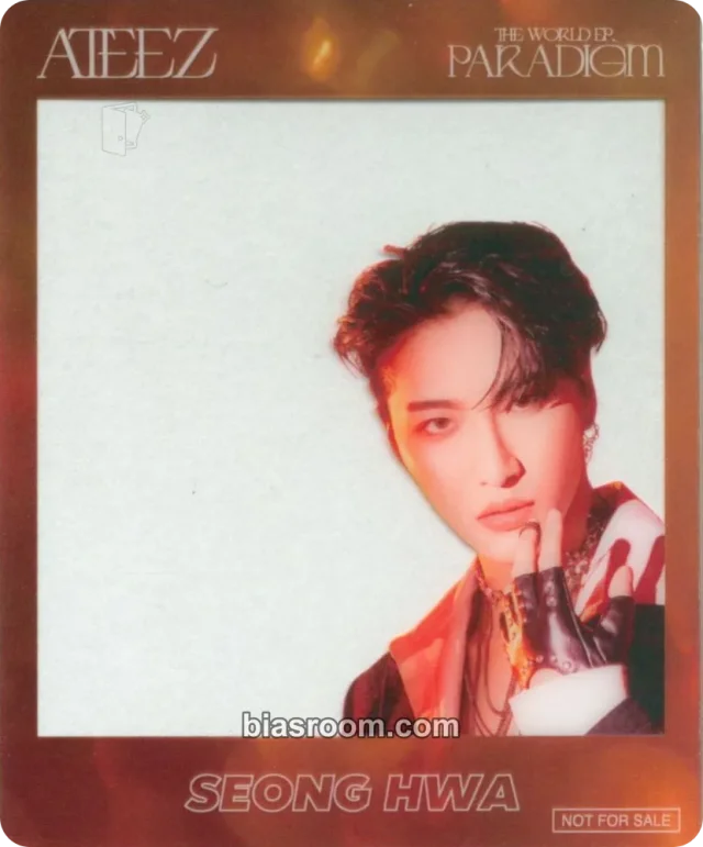 ATEEZ - Seonghwa - THE WORLD EP.PARADIGM Album rakuten pob (pre-order benefit) transparent/translucent