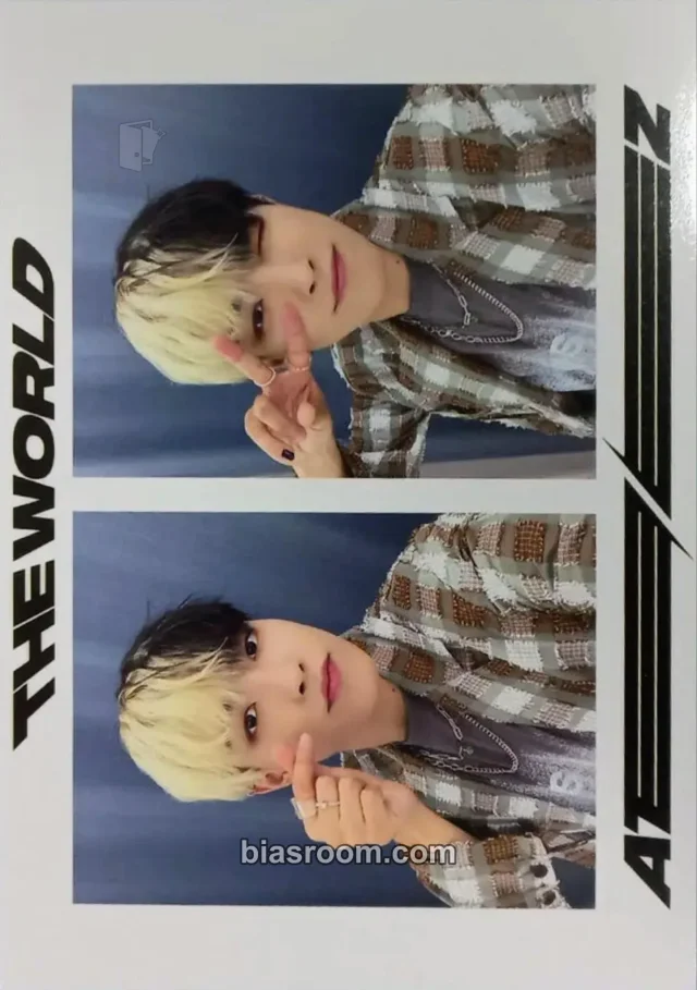 ATEEZ - Hongjoong - THE WORLD EP.1 : MOVEMENT Album soundwave lucky draw (LD) round 3 set benefit 2 cut photo