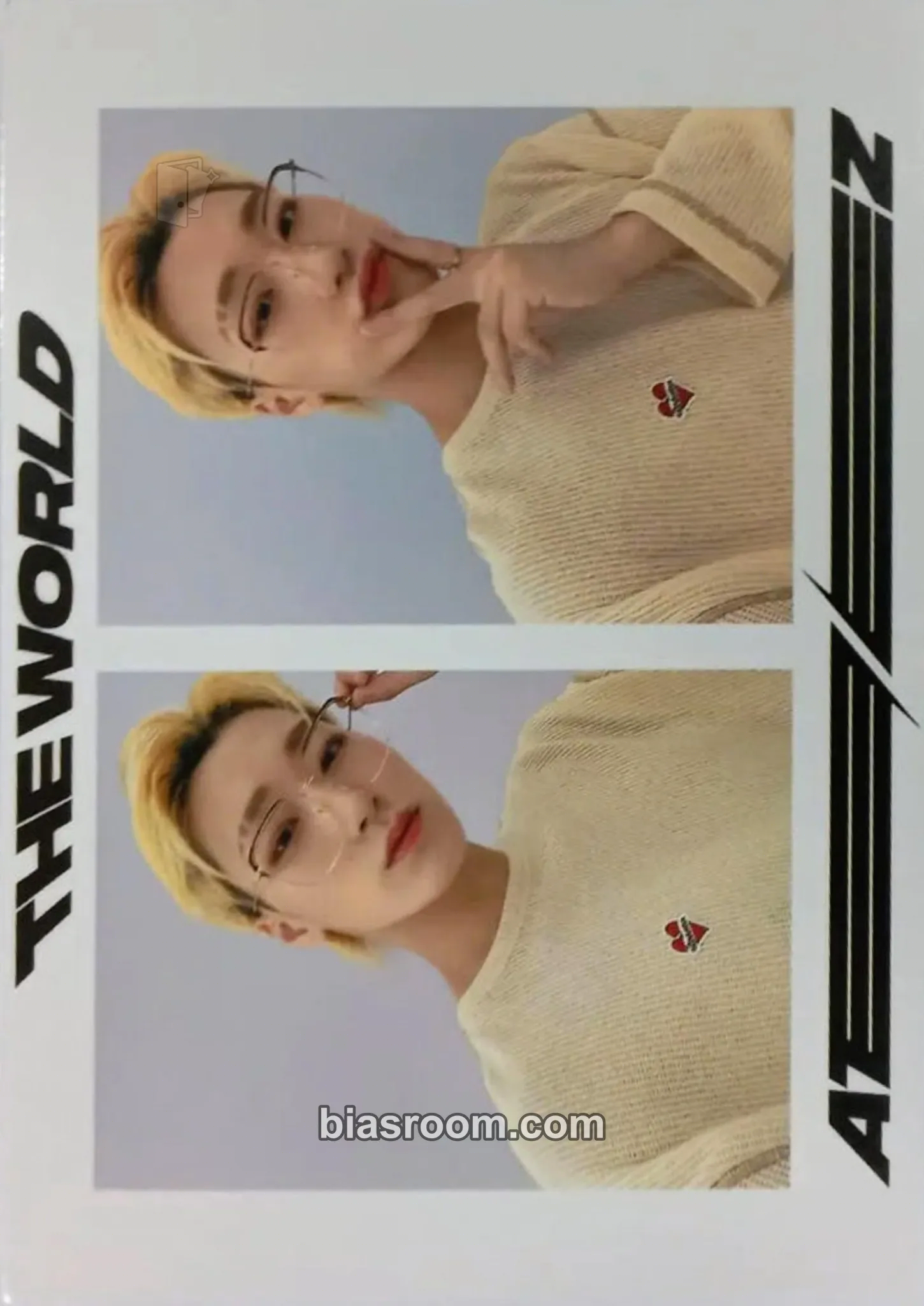San THE WORLD EP.1 : MOVEMENT Photocard - ATEEZ - ATEEZ K-pop photocard