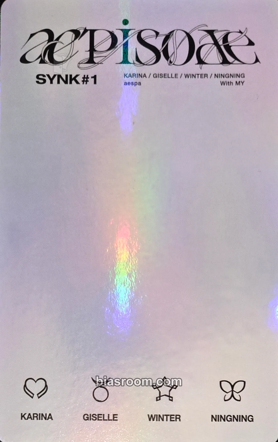 æpisode SYNK#1 - DVD / Blu-ray / Digital Code 小卡- aespa | Bias Room