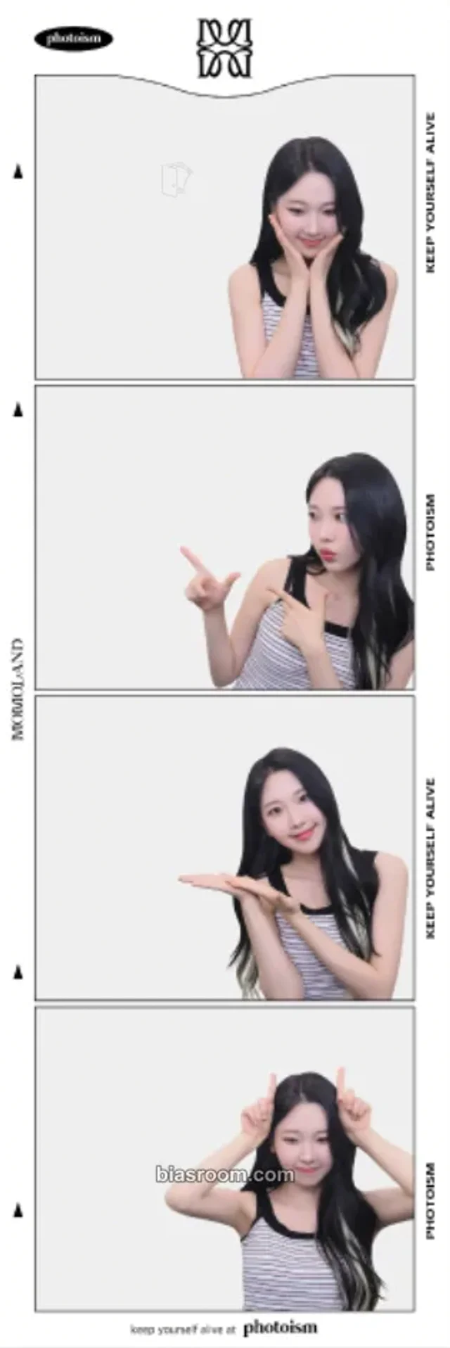 MOMOLAND - Nayun - PHOTOISM X MOMOLAND Event photoism 4 cut photo photo strip