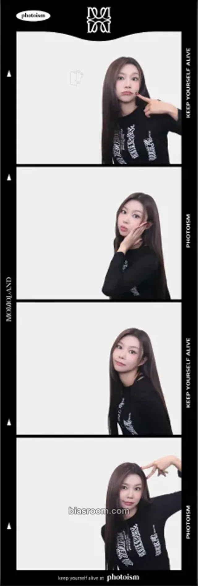 MOMOLAND - Hyebin - PHOTOISM X MOMOLAND Event photoism 4 cut photo photo strip