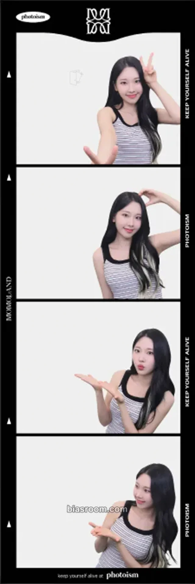 MOMOLAND - Nayun - PHOTOISM X MOMOLAND Event photoism 4 cut photo photo strip