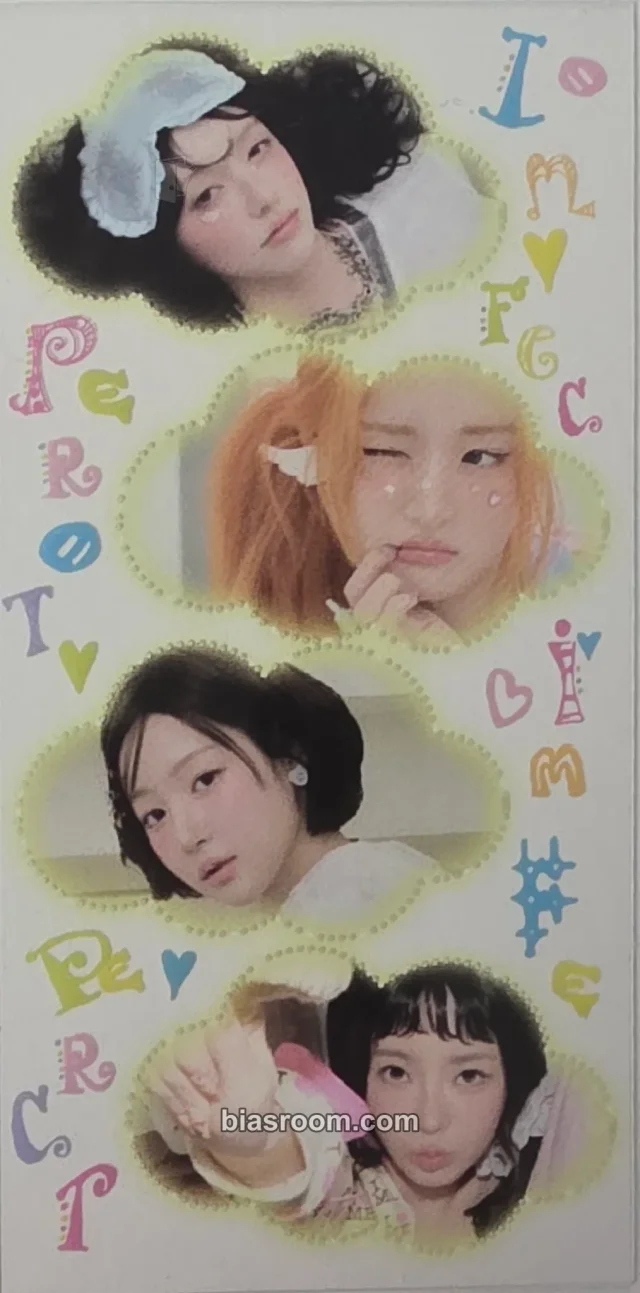 FIFTY FIFTY - Keena & Chanelle Moon & Yewon - Imperfect-I’mperfect Album bookmark album inclusion dressy we version transparent/translucent