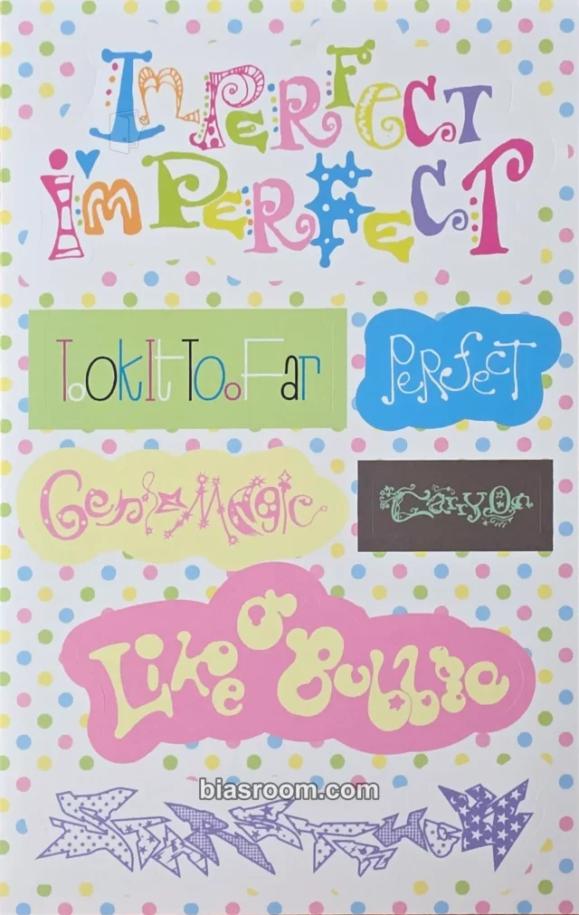 FIFTY FIFTY - Imperfect-I’mperfect Album album inclusion sticker sheet dressy we version