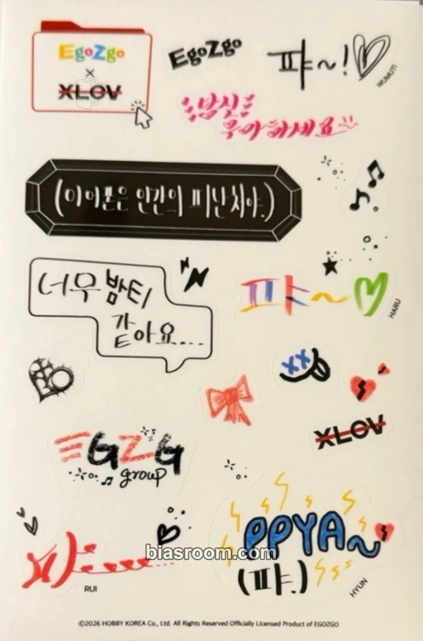 EgoZgo x XLOV Official MD Photocard - XLOV - XLOV K-pop photocard