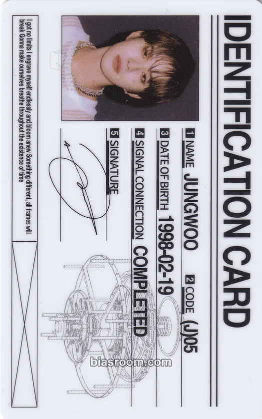 Jungwoo Fact Check Photocard - NCT 127 - photocard K-pop NCT 127