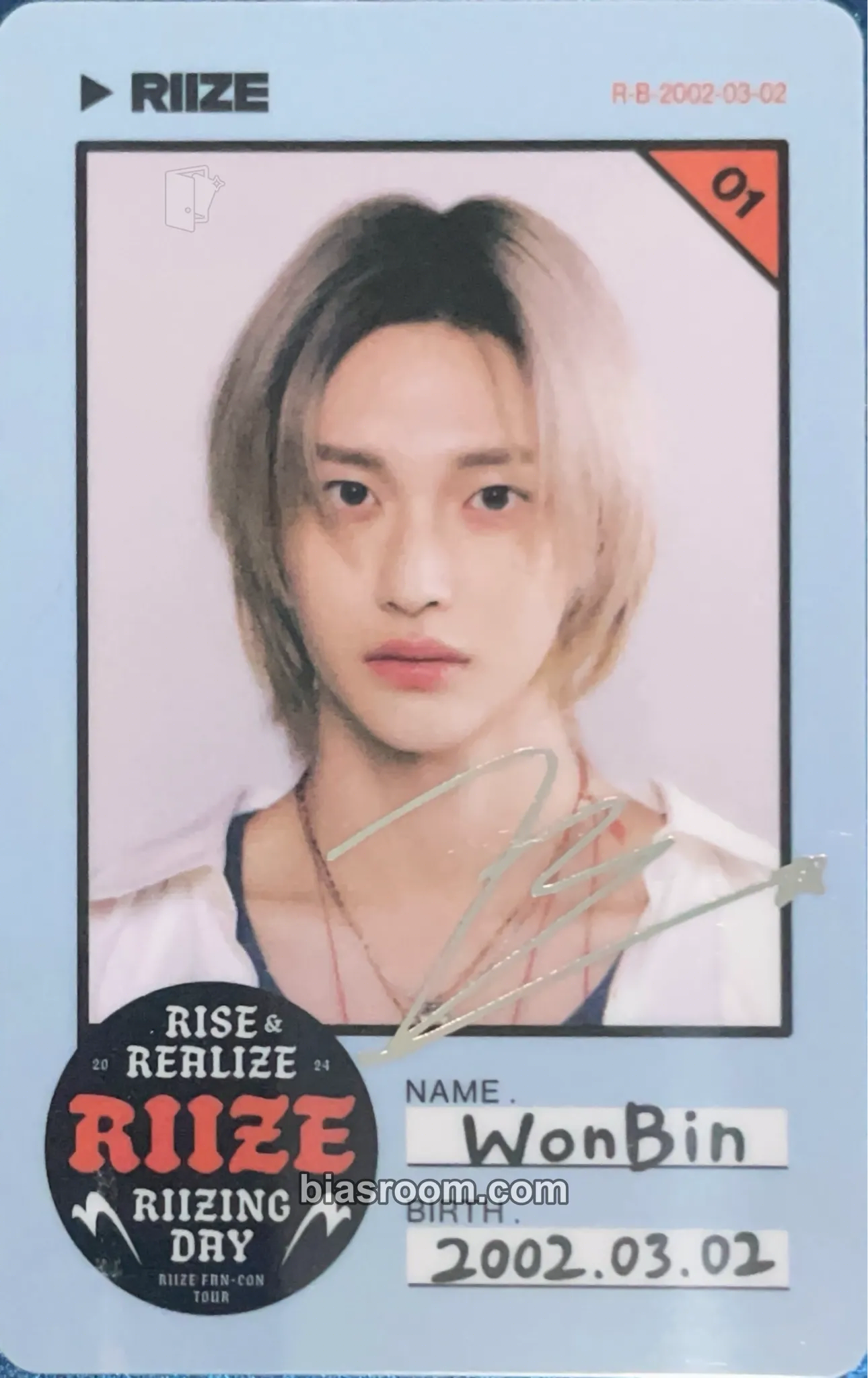 Wonbin Riizing Photocard - RIIZE | Bias Room